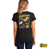Nate Young Racing Championship Ladies V-Neck T-Shirt