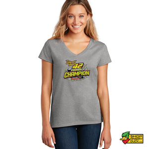 Nate Young Racing Championship Ladies V-Neck T-Shirt