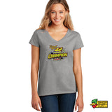 Nate Young Racing Championship Ladies V-Neck T-Shirt