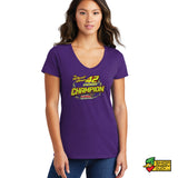 Nate Young Racing Championship Ladies V-Neck T-Shirt