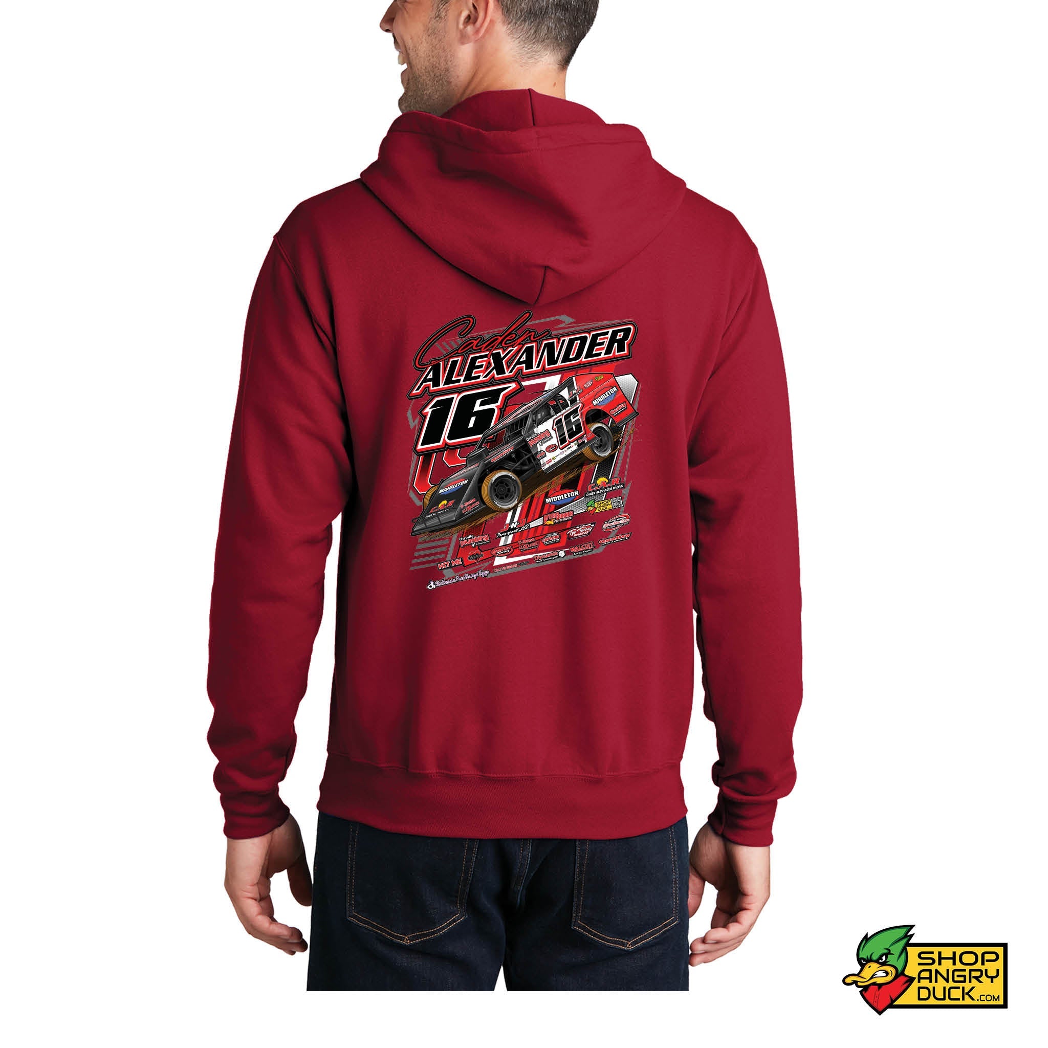 Caden Alexander Racing Full Zip Hoodie – ShopAngryDuck.com