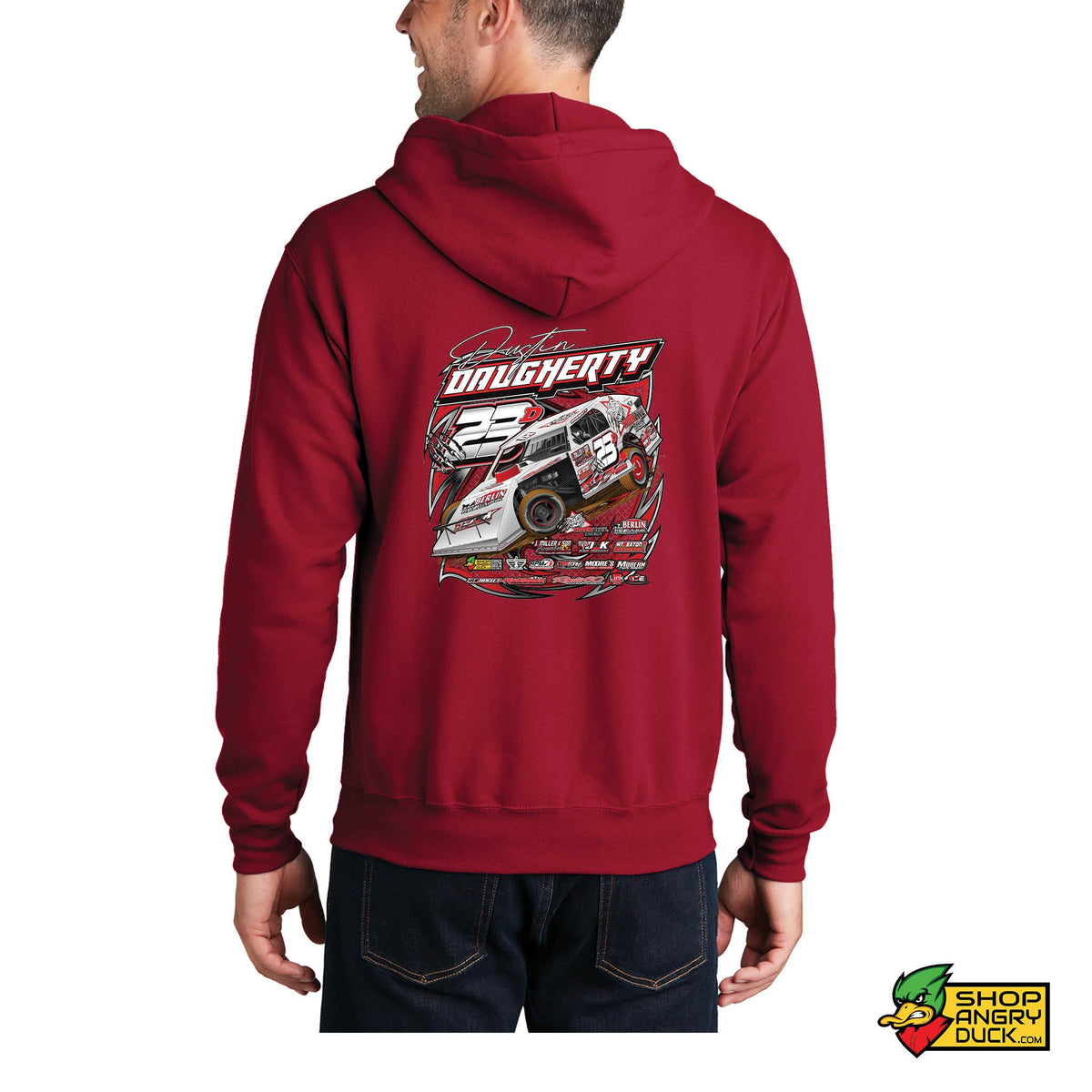 Dustin Daugherty Racing Full Zip Hoodie – ShopAngryDuck.com