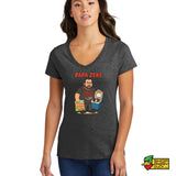 Vanquish Race Cars - Papa Zeke Ladies V-Neck T-Shirt