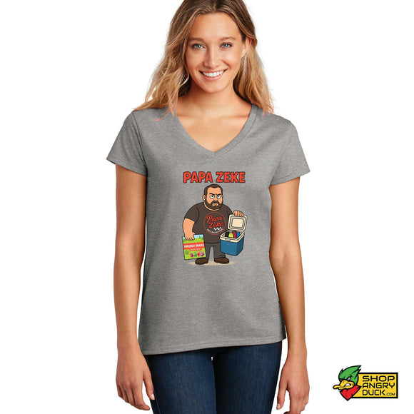 Vanquish Race Cars - Papa Zeke Ladies V-Neck T-Shirt