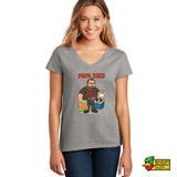 Vanquish Race Cars - Papa Zeke Ladies V-Neck T-Shirt