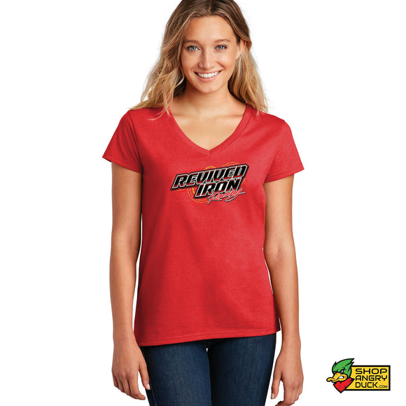 Revived Iron Racing Ladies V-Neck T-Shirt