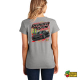 Revived Iron Racing Ladies V-Neck T-Shirt