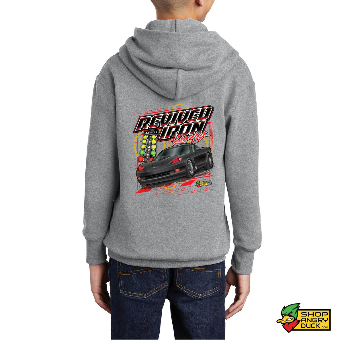 Revived Iron Racing Youth Hoodie – ShopAngryDuck.com