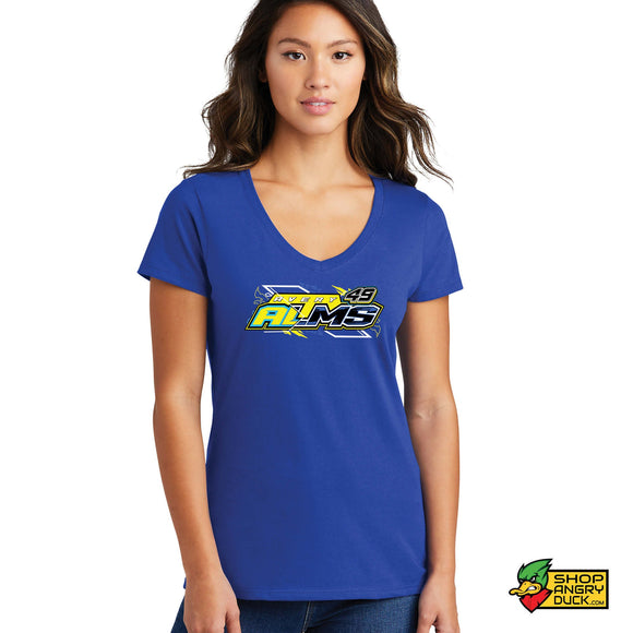 Avery Alms Racing Ladies V-Neck T-Shirt