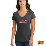 Race car #11 Ladies V-Neck T-Shirt