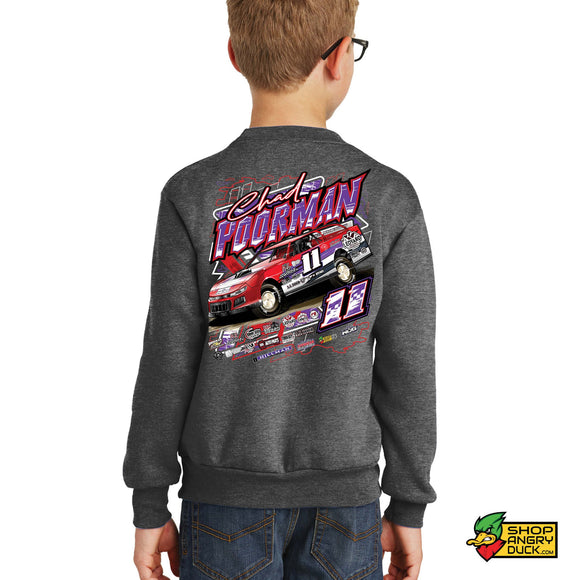 Race car #11 Youth Crewneck Sweatshirt