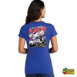 Sprint Car Ladies V-Neck T-Shirt