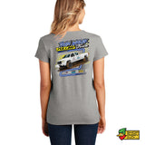 Train Wreck Pulling Ladies V-Neck T-Shirt