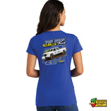Train Wreck Pulling Ladies V-Neck T-Shirt