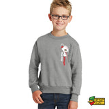 Chili Bowl 2026 Racer Youth Crewneck Sweatshirt