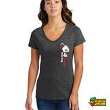 Chili Bowl 2026 Racer Ladies V-Neck T-Shirt