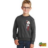 Chili Bowl 2026 Racer Youth Crewneck Sweatshirt
