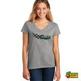 Bubbles The Blind Beagle Ladies V-Neck T-Shirt