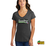 Ohio Valley Late Model Dirt Series Ladies V-Neck T-Shirt