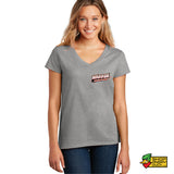 8 Second Ride Ladies V-Neck T-Shirt