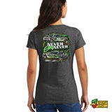 Never Say Never Motorsports Ladies V-Neck T-Shirt