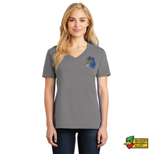 Wolverine Pullers Ladies V-Neck T-Shirt