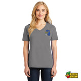 Wolverine Pullers Ladies V-Neck T-Shirt