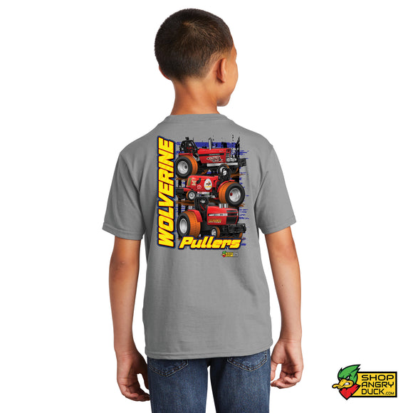 Wolverine Pullers Youth T-Shirt Red Back