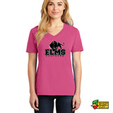 Elms Panthers Ladies V-Neck T-shirt 4