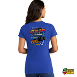 Baby Huey Pulling Team Ladies V-Neck T-Shirt