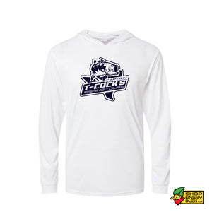 Captain T-Cock's Fishing Tours Bahama Performance Hooded Long Sleeve T-Shirt