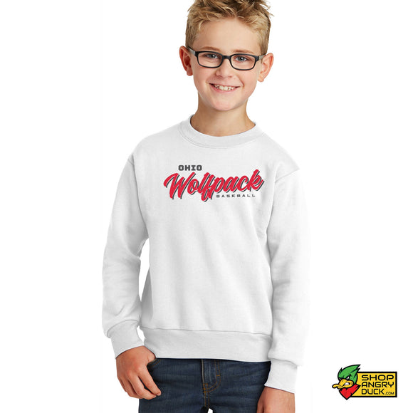 Ohio Wolfpack Script Youth Crewneck Sweatshirt