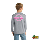 Studio West 2026 Left Chest Logo Long Sleeve Youth T-Shirt