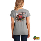 8 Second Ride Ladies V-Neck T-Shirt