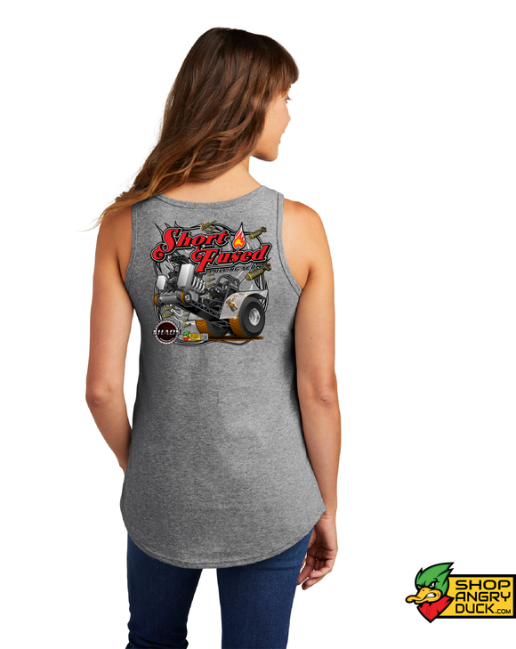 Short Fused Pulling Team Illustrated Ladies Muscle Tank