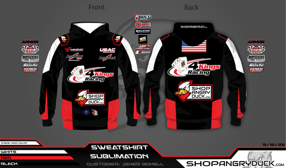 Jakeb Boxell Fire Suit Sublimated Hoodie