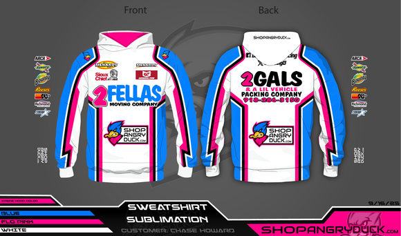 Chase Howard ARCA Fire Suit Sublimated Hoodie