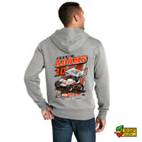 Justin Adams Racing Illustrated Full Zip Hoodie