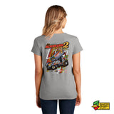Joe Adorjan Racing Illustrated Ladies V-Neck T-shirt