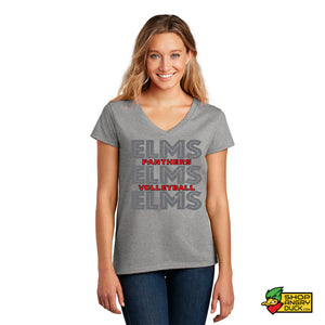 Elms Volleyball Ladies V-Neck T-shirt