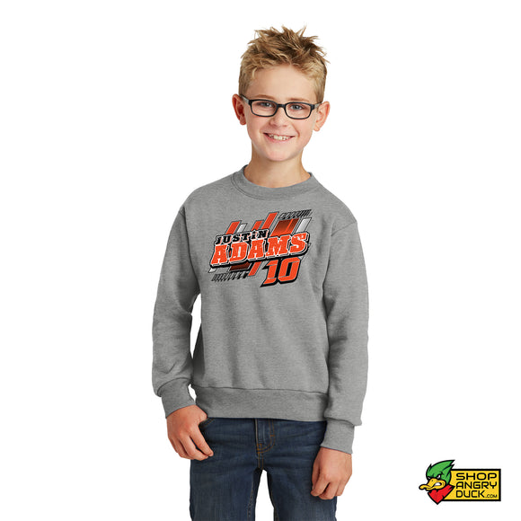 Justin Adams Racing Illustrated Youth Crewneck Sweatshirt