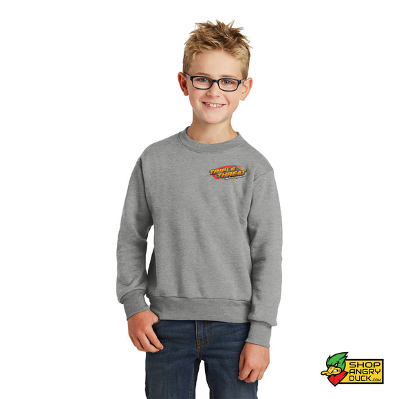 Triple Threat Motorsports Illustrated Youth Crewneck Sweatshirt