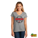 Arcadia Softball Ladies V-neck T-shirt