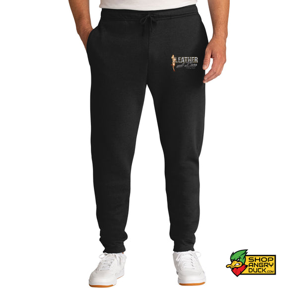 Leather and Lace Pulling Team Logo Joggers