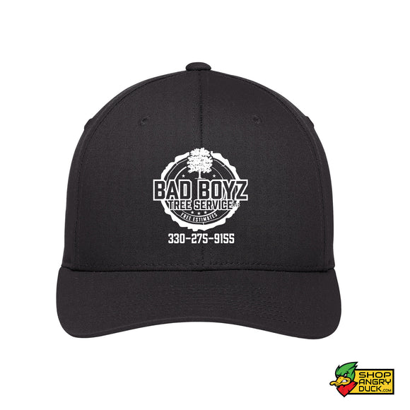 Bad Boyz Tree Service Flexfit Flat Cap