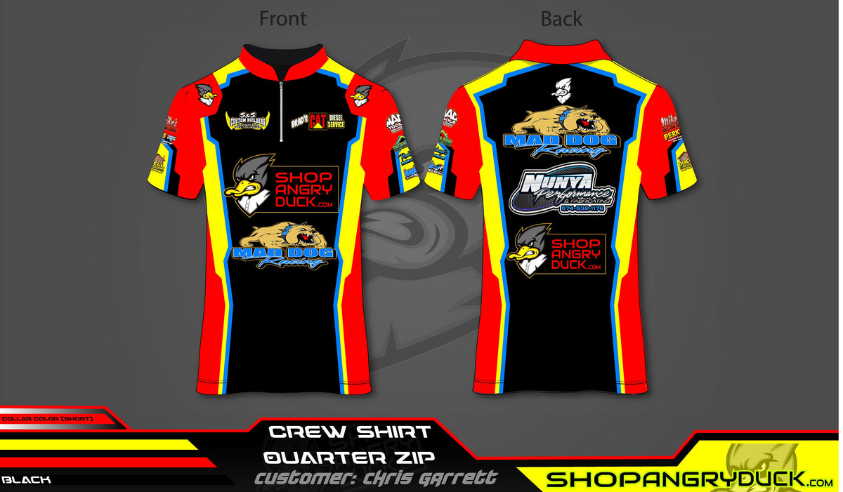 Mad Dog Racing - Sublimated Crew Shirt – ShopAngryDuck.com