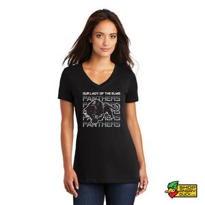 Panthers Ladies V-Neck T-shirt 3