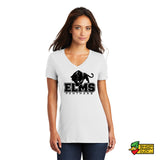 Elms Panthers Ladies V-Neck T-shirt 4