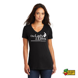 Our Lady of the Elms Alumna Ladies V-Neck T-shirt