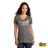 Our Lady of the Elms Alumna Ladies V-Neck T-shirt